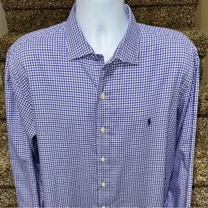Bright men’s *POLO Ralph Lauren* l/s checkered casual button up shirt - XL